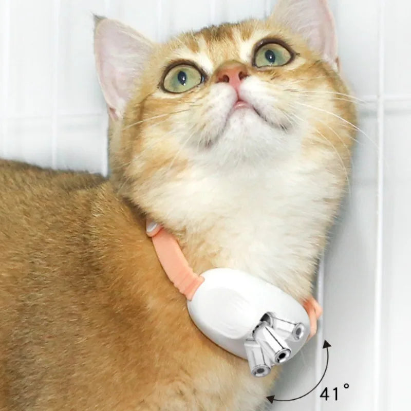 PouncePlay™ Smart Laser Collar – Hands-Free Fun for Cats