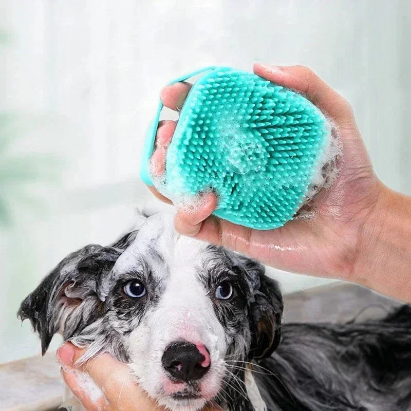 BubblePaw™ 3-in-1 Silicone Pet Bath & Grooming Brush