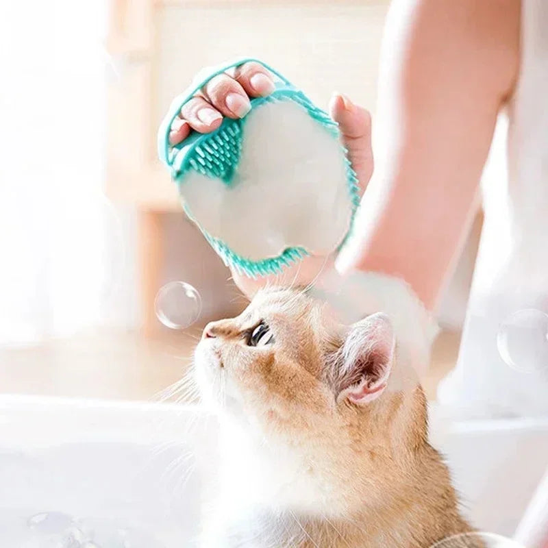 BubblePaw™ 3-in-1 Silicone Pet Bath & Grooming Brush