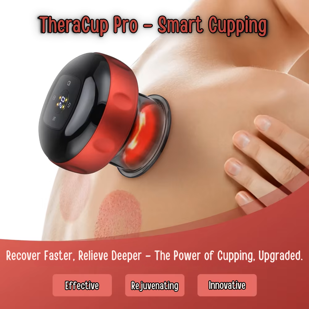 TheraCup Pro – Smart Cupping & Red Light Therapy.