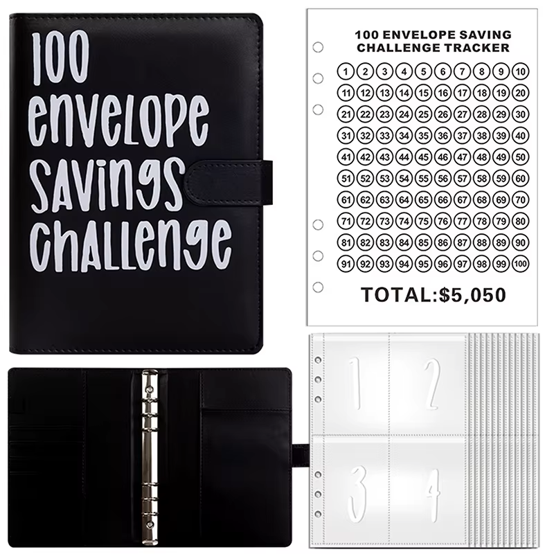 100-Day Money Challenge Savings Binder – Track & Save $5,050