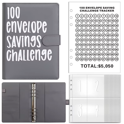 100-Day Money Challenge Savings Binder – Track & Save $5,050