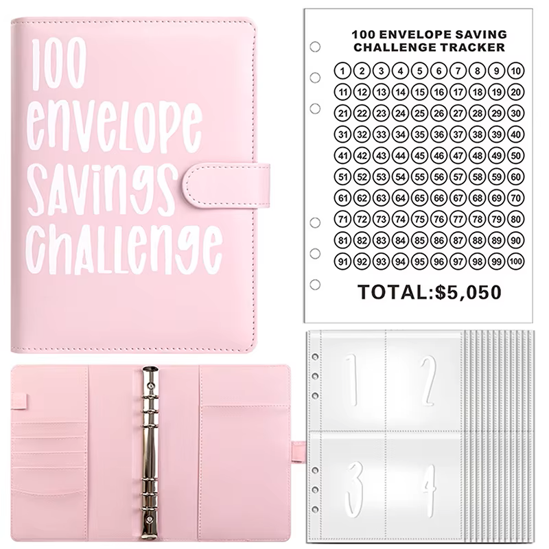 100-Day Money Challenge Savings Binder – Track & Save $5,050