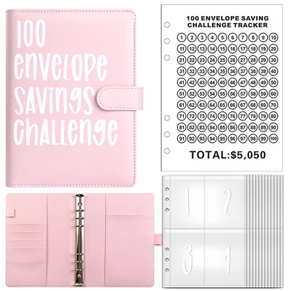 100-Day Money Challenge Savings Binder – Track & Save $5,050