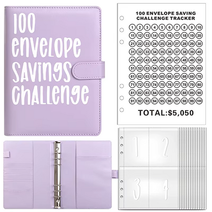 100-Day Money Challenge Savings Binder – Track & Save $5,050